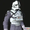 1532942 - PBR Game 3D Models - V Wing Clone Trooper Pilot 3D Max