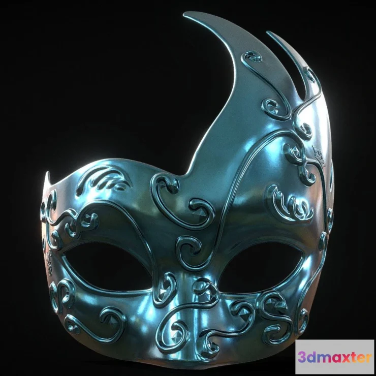 1532970 - PBR Game 3D Models - Venetian Mask I 3D Max