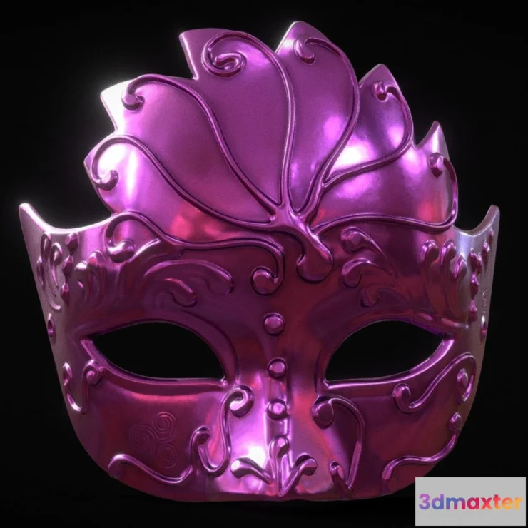 1532972 - PBR Game 3D Models - Venetian Mask Ii 3D Max
