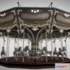 1533004 - PBR Game 3D Models - Vintage Carousel 2 3D Max