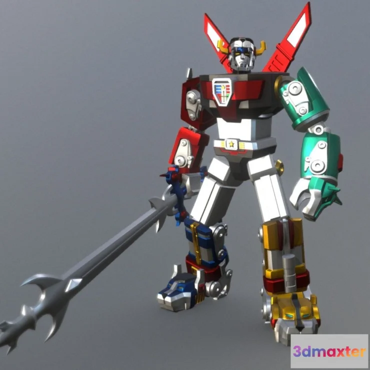 1533030 - PBR Game 3D Models - Voltron 1984 3D Max