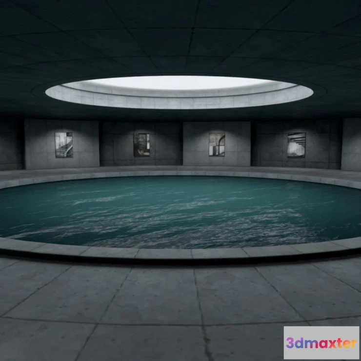 1533036 - PBR Game 3D Models - Vr Art Gallery (2) 3D Max