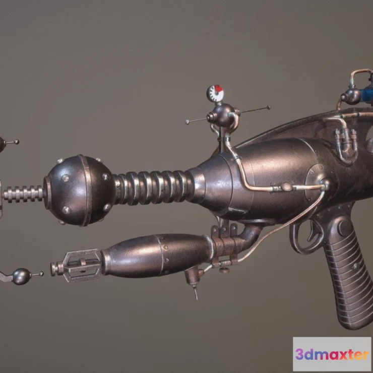 1533094 - PBR Game 3D Models - Wave Disruptor Gun 3D Max