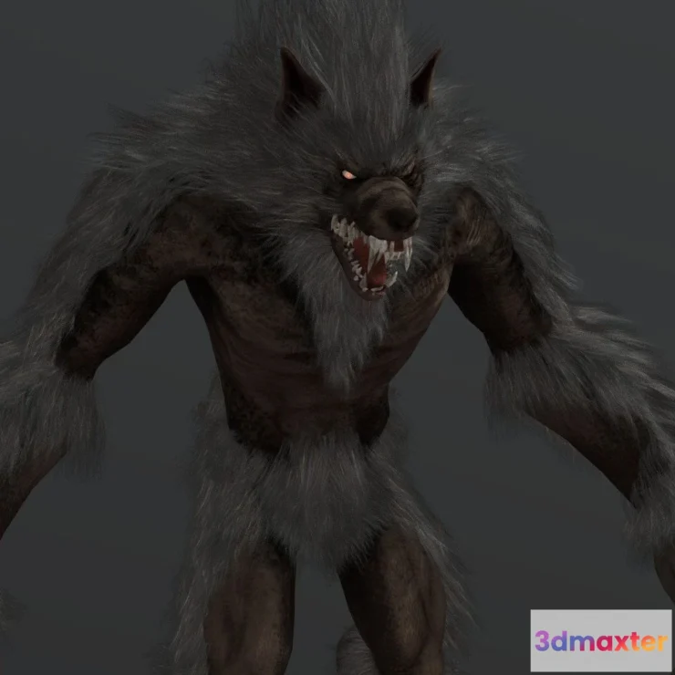 1533118 - PBR Game 3D Models - Werewolf 3D Max
