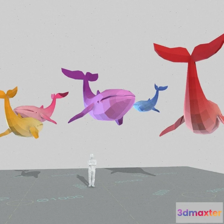 1533130 - PBR Game 3D Models - Whales 3D Max