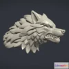 1533172 - PBR Game 3D Models - Wolf Head V 3D Max