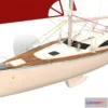 1533240 - PBR Game 3D Models - Yacht Sail Sailing Boat 3D Max