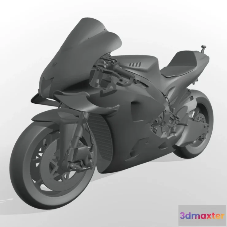 1533250 - PBR Game 3D Models - Yamaha Yzf M1 Racing 2020 Ready To Print Stl 3D Max
