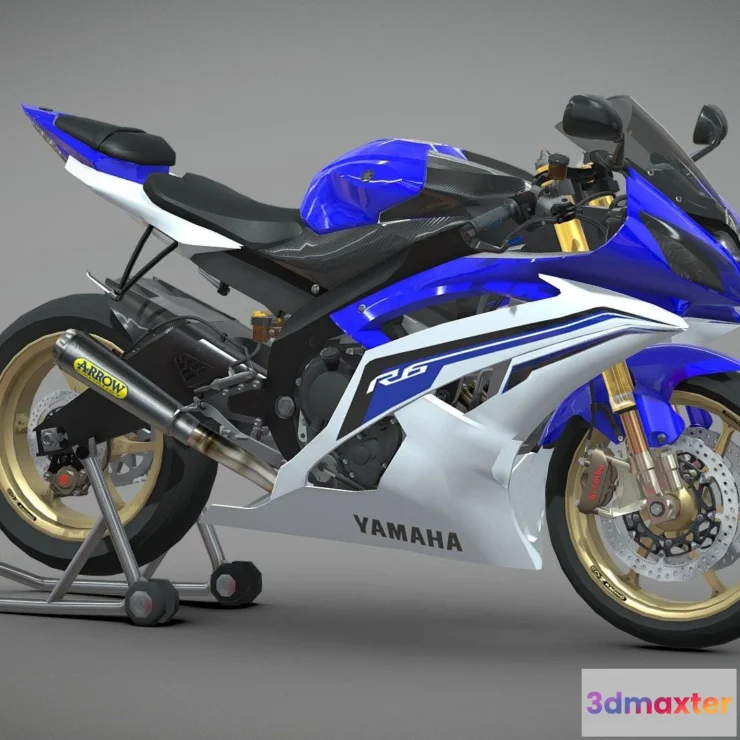 1533254 - PBR Game 3D Models - Yamaha Yzf R6 Modification 3D Max