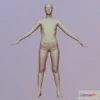 1533294 - PBR Game 3D Models - 3D Body Scan Woman 3D Max