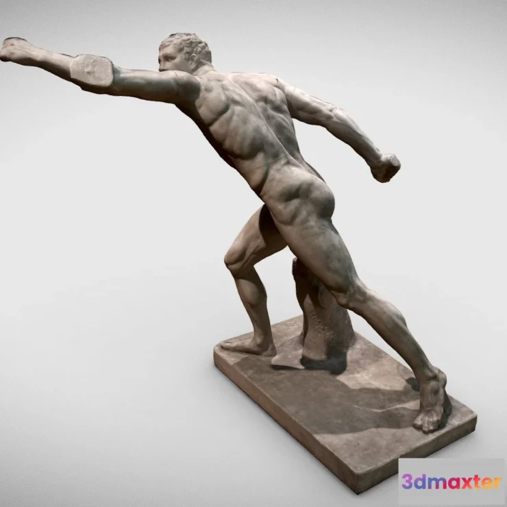 1533318 - PBR Game 3D Models - Borghese Gladiator 3D Max