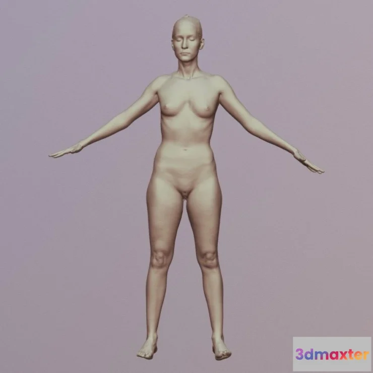 1533332 - PBR Game 3D Models - Eva 3Dscan Nudebody 3D Max