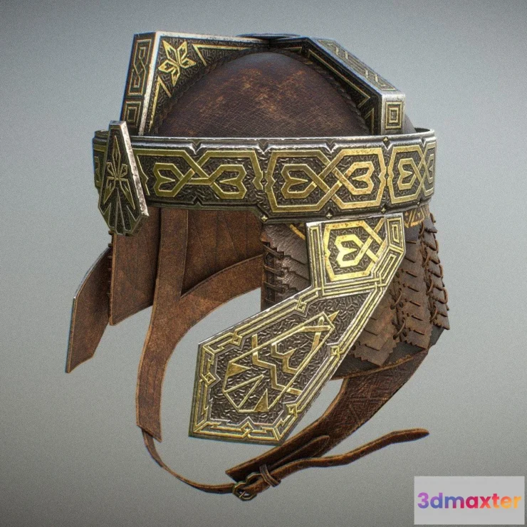 1533358 - PBR Game 3D Models - Gimlis Helmet 3D Max