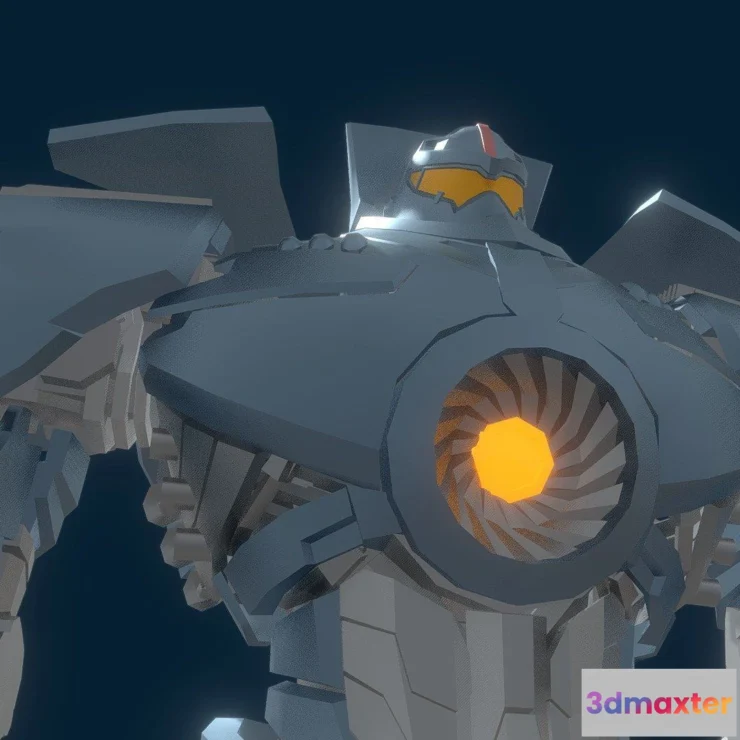 1533360 - PBR Game 3D Models - Gipsy Danger 3D Max