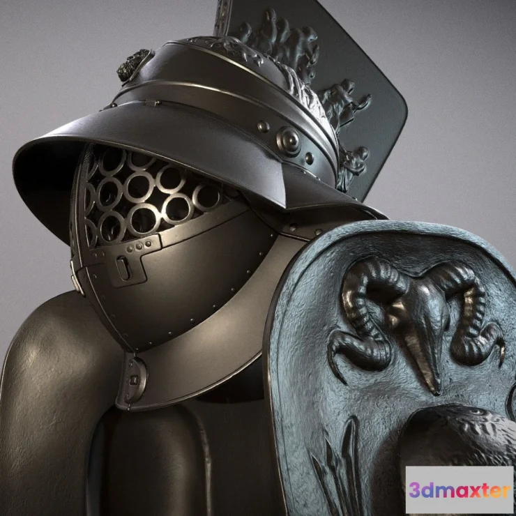 1533366 - PBR Game 3D Models - Gladiator Armor 3D Max