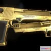 1533406 - PBR Game 3D Models - Gold Desert Eagle 3D Max