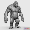 1533418 - PBR Game 3D Models - Gorilla Topology Uv Map 3D Max