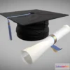 1533428 - PBR Game 3D Models - Graduation Cap 3D Max