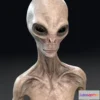 1533458 - PBR Game 3D Models - Grey Alien 3D Max