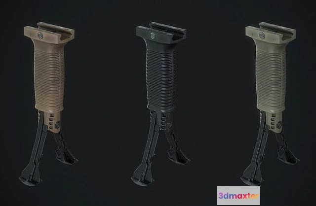 1533464 - PBR Game 3D Models - Grip pod FAB Defense 3D Max