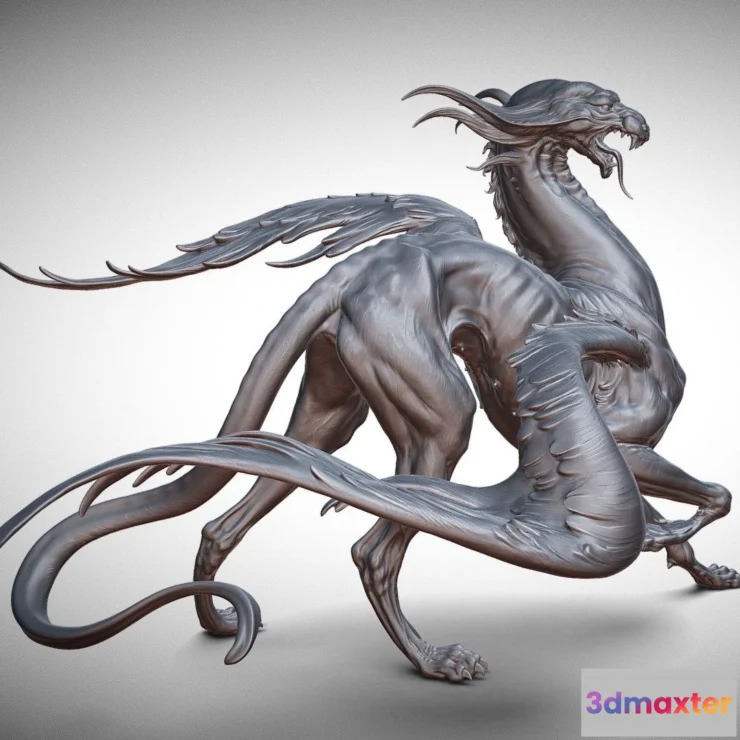 1533474 - PBR Game 3D Models - Gryphon 3D Sculpting 3D Max