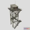 1533478 - PBR Game 3D Models - Guard Tower 04 3D Max