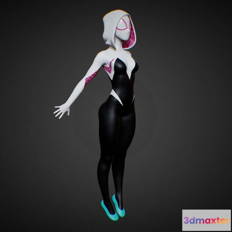 1533492 - PBR Game 3D Models - Gwen Stacy 1 3D Max