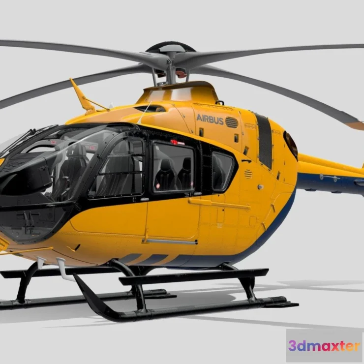 1533498 - PBR Game 3D Models - H135 Airbus Helicopter 3D Max