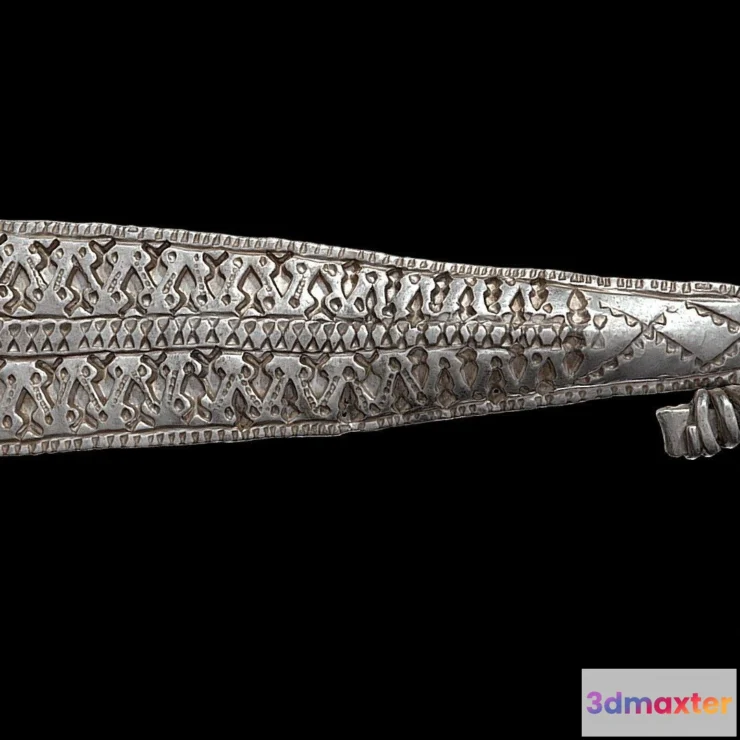 1533504 - PBR Game 3D Models - Hacked Ribbon Arm Ring Galloway Hoard 3D Max