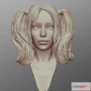 1533514 - PBR Game 3D Models - Hair 12 3D Max