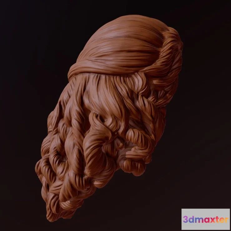 1533516 - PBR Game 3D Models - Hair 27 3D Max