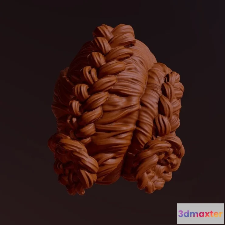 1533522 - PBR Game 3D Models - Hair 30 3D Max