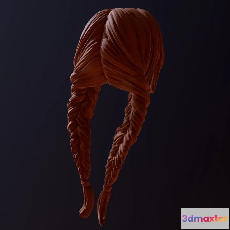 1533526 - PBR Game 3D Models - Hair 32 3D Max