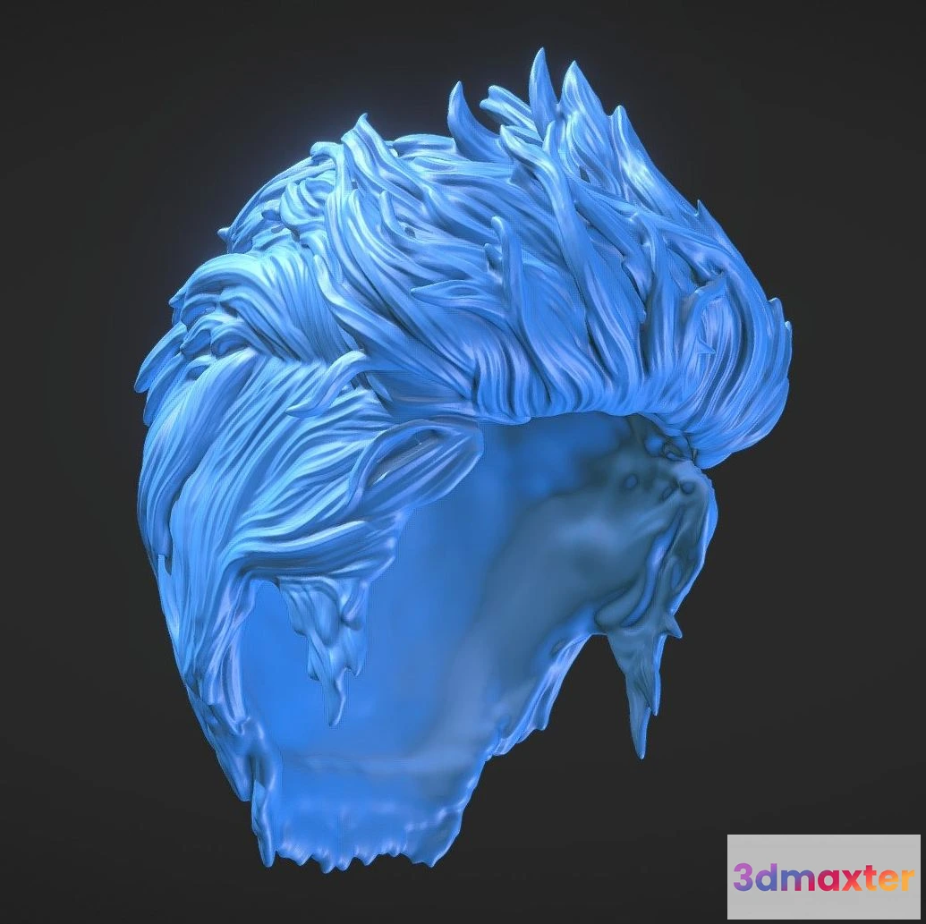 1533570 - PBR Game 3D Models - Hair 71 3D Max