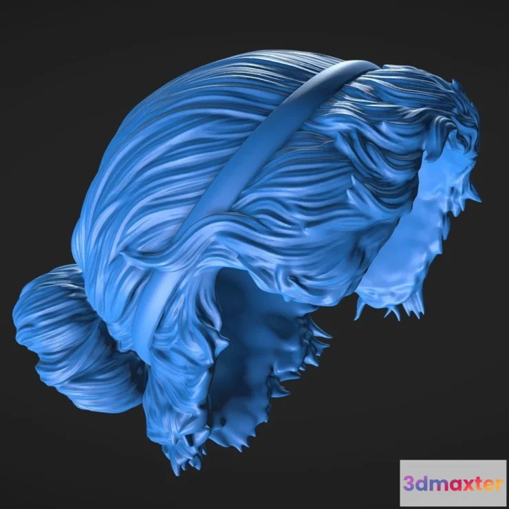 1533572 - PBR Game 3D Models - Hair 72 3D Max