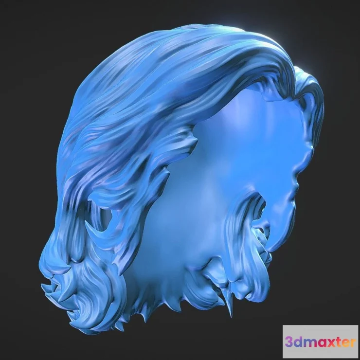 1533574 - PBR Game 3D Models - Hair 75 3D Max