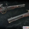 1533622 - PBR Game 3D Models - Harpers Ferry Flintlock Pistol 3D Max
