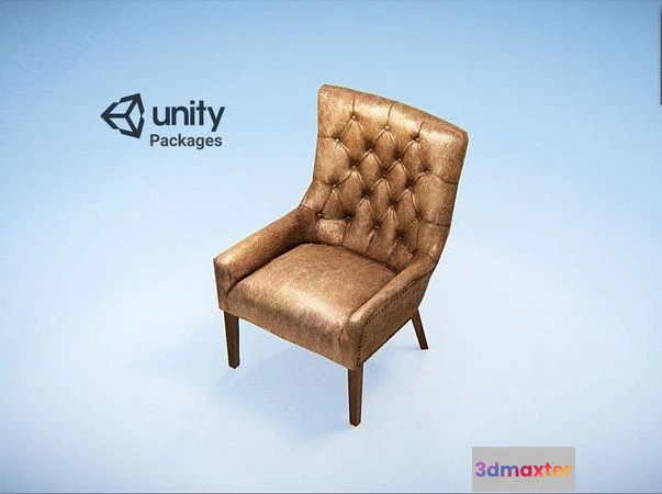 1533632 - PBR Game 3D Models - Hayes Tufted Leather 3D Max