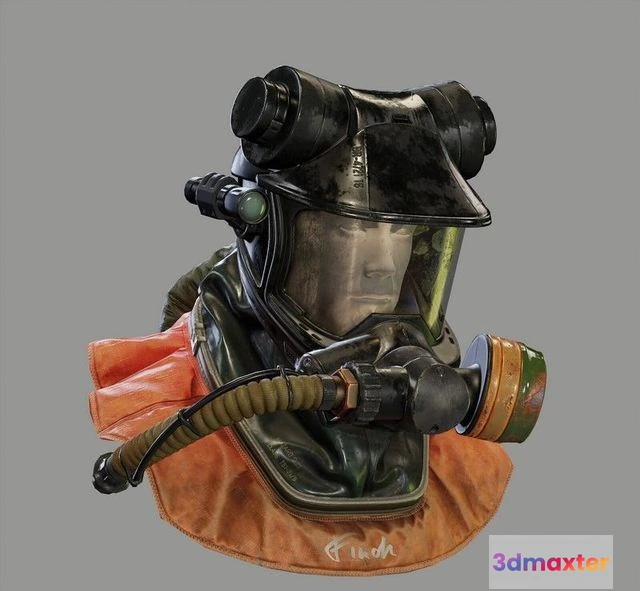 1533634 - PBR Game 3D Models - Hazmat suit piece 3D Max