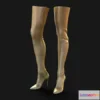 1533692 - PBR Game 3D Models - Highheel Knife Boots 3D Max