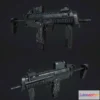 1533714 - PBR Game 3D Models - HK MP7 3D Max