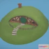 1533716 - PBR Game 3D Models - Hobbit Hole 3D Max
