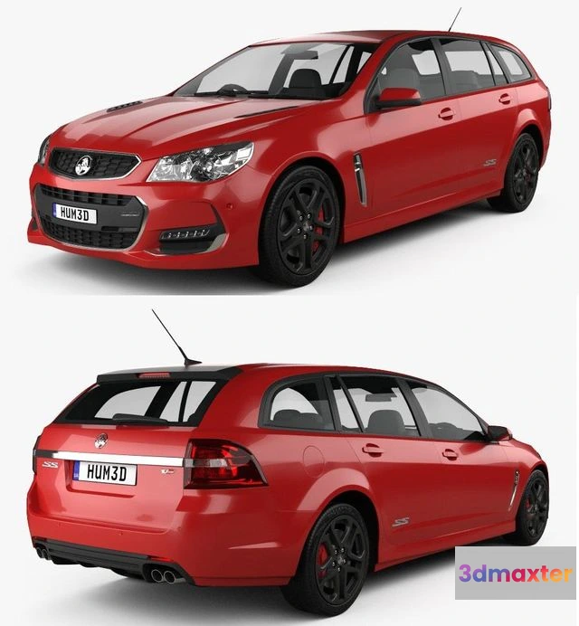1533722 - PBR Game 3D Models - Holden Commodore SS-V Redline Sportwagon 2015 3D Max