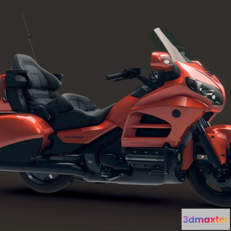 1533740 - PBR Game 3D Models - Honda Gold Wing 3D Max