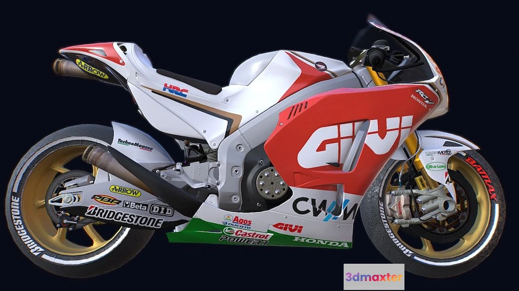 1533756 - PBR Game 3D Models - Honda Rc213v 3D Max