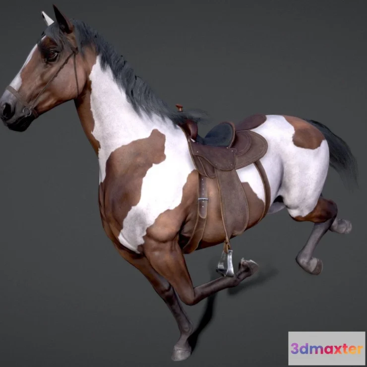 1533774 - PBR Game 3D Models - Horsestallion Game Ready 3D Max