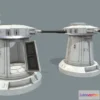1533782 - PBR Game 3D Models - Hoth Gun Turret 3D Max