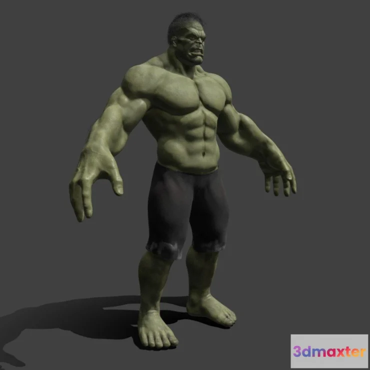 1533802 - PBR Game 3D Models - Hulk 1 3D Max