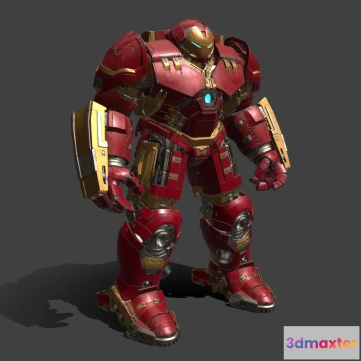 1533806 - PBR Game 3D Models - Hulkbuster 3D Max