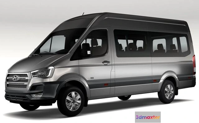 1533842 - PBR Game 3D Models - Hyundai H350 Passenger Van 2014 3D Max